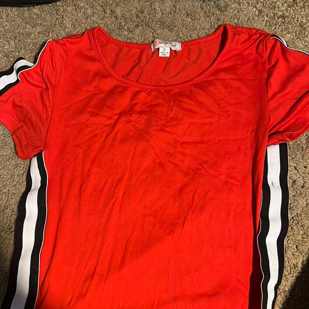 Red crop top